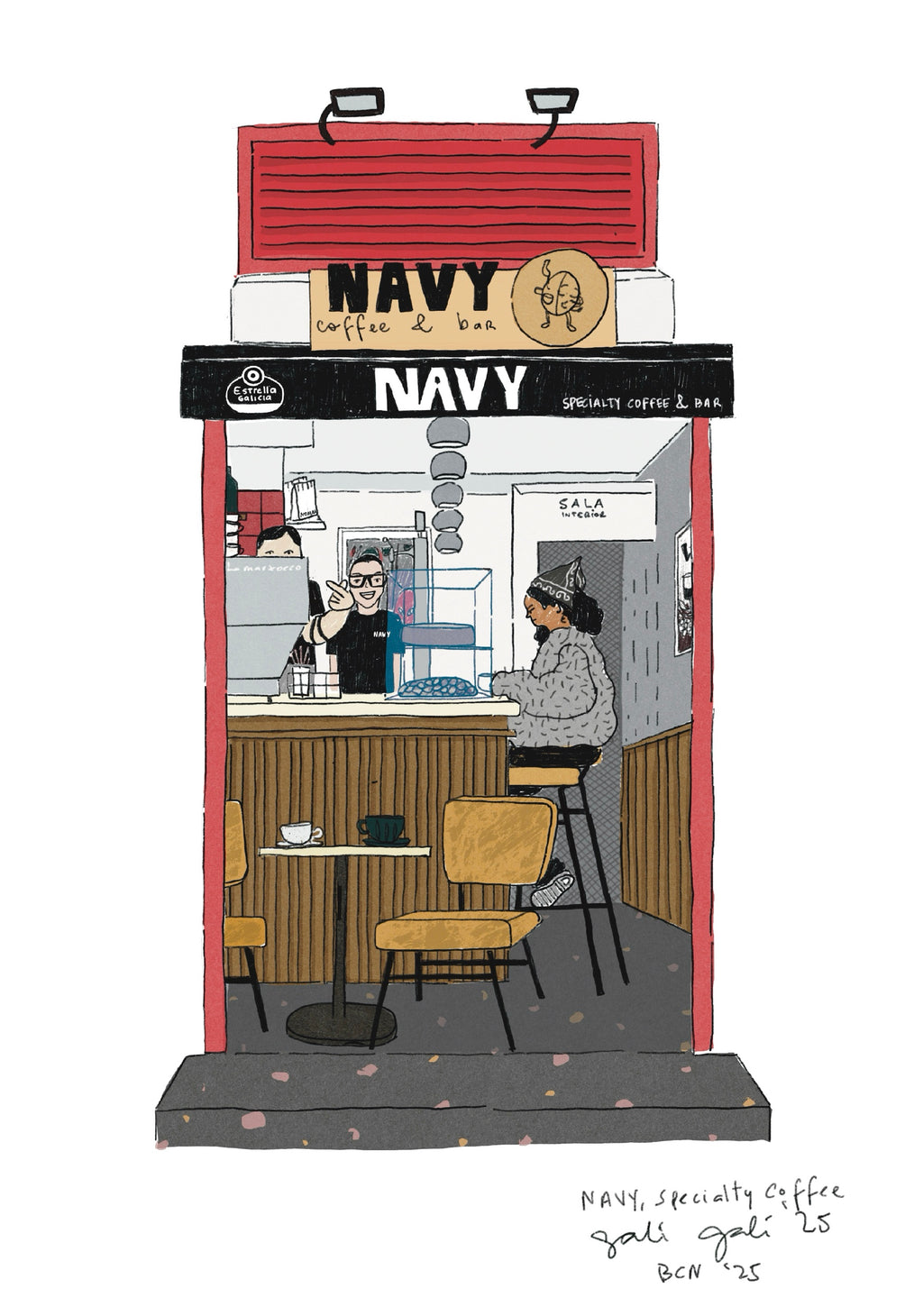 NAVY- Print numerado